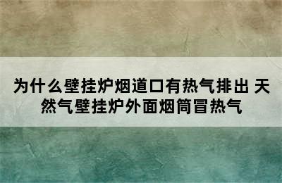 为什么壁挂炉烟道口有热气排出 天然气壁挂炉外面烟筒冒热气